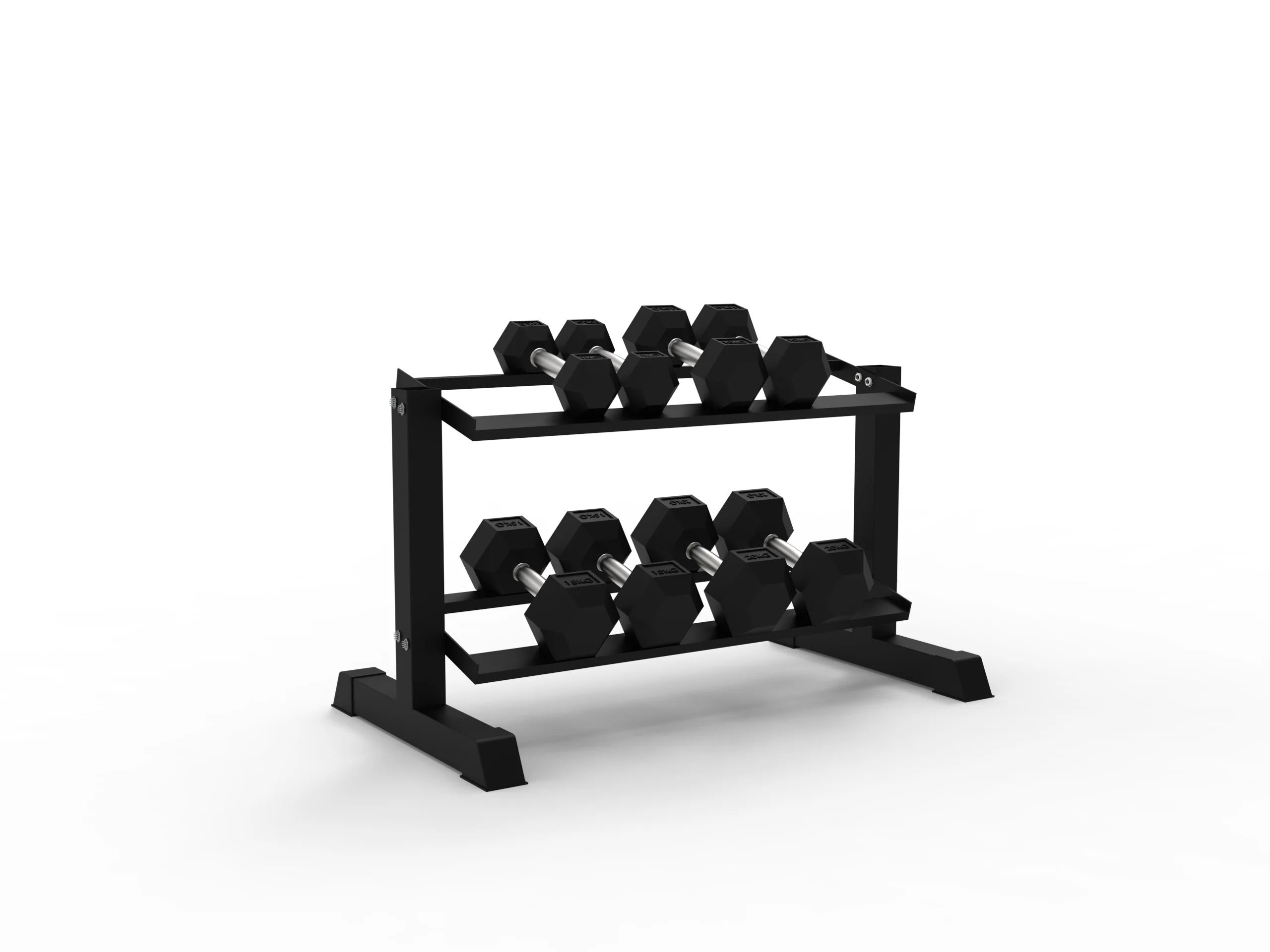 2 Tier Dumbbell Rack (1m Wide) - Image 3