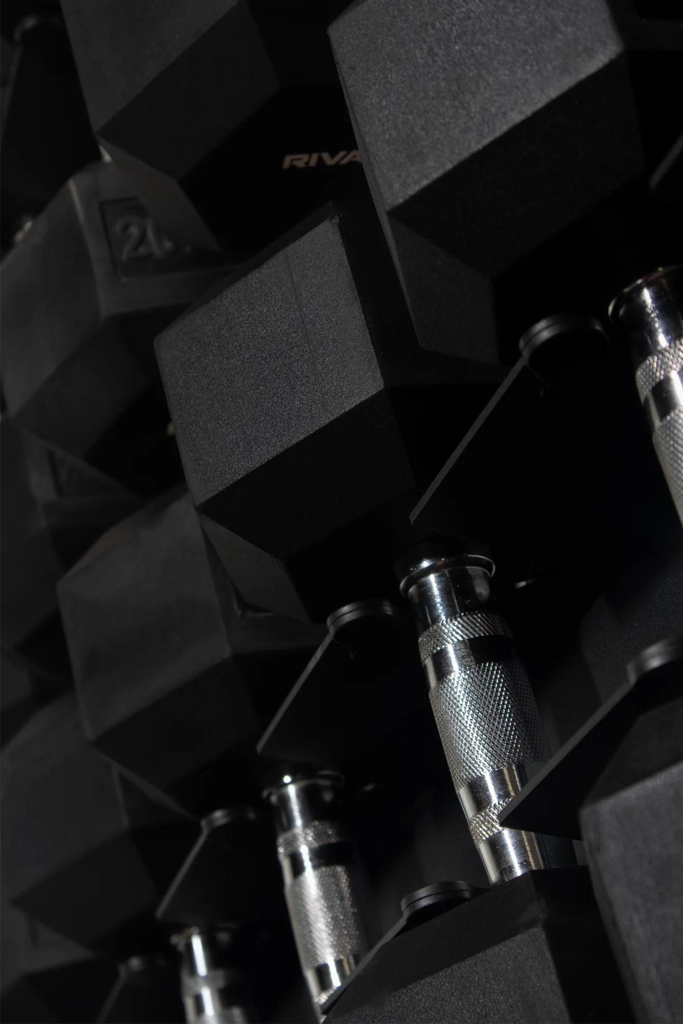 Rival Hex Dumbbell Sets With Vertical Storage Rack - Image 5