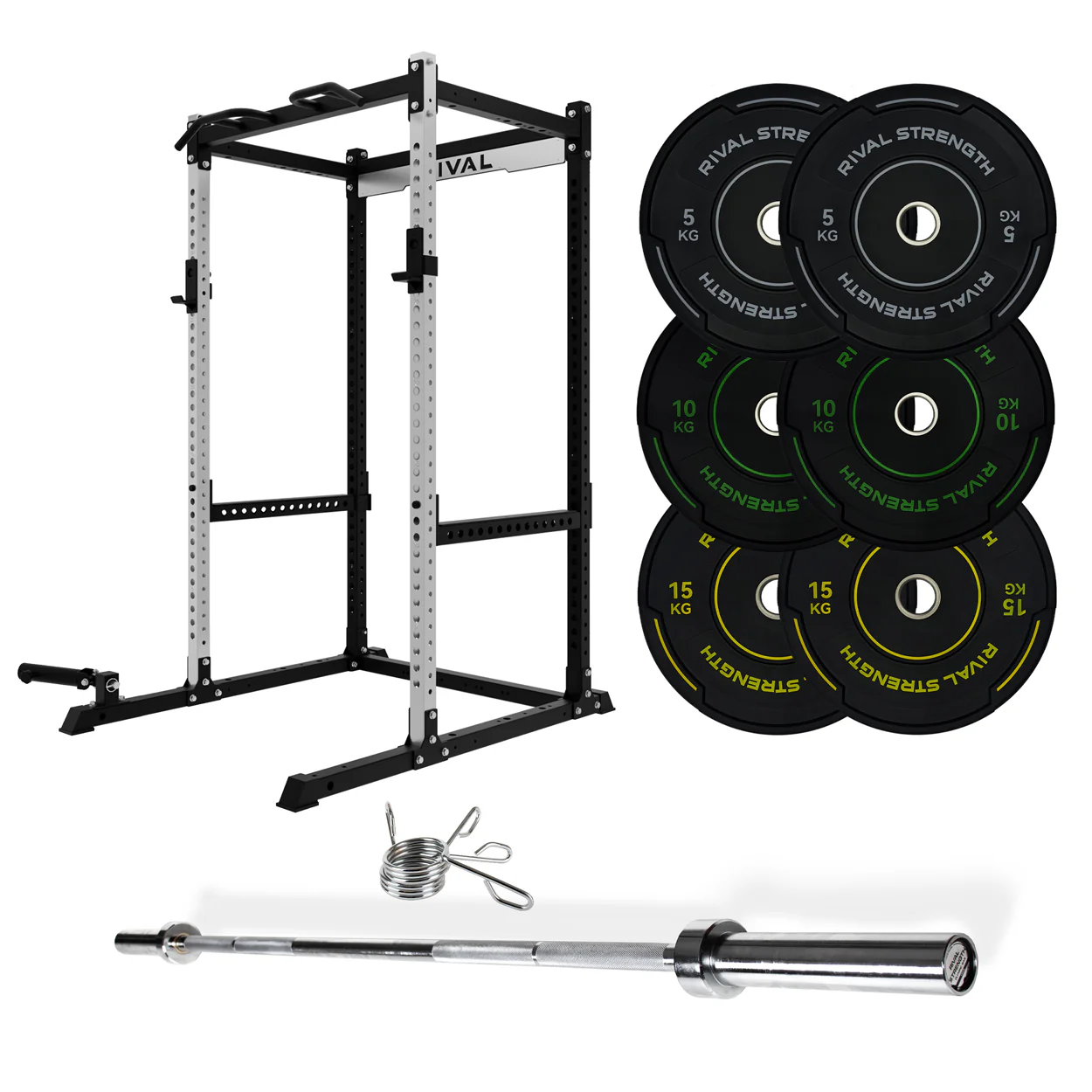 J-3 Series Power Rack with Weight Plate, Barbell and Bench Set - Image 19