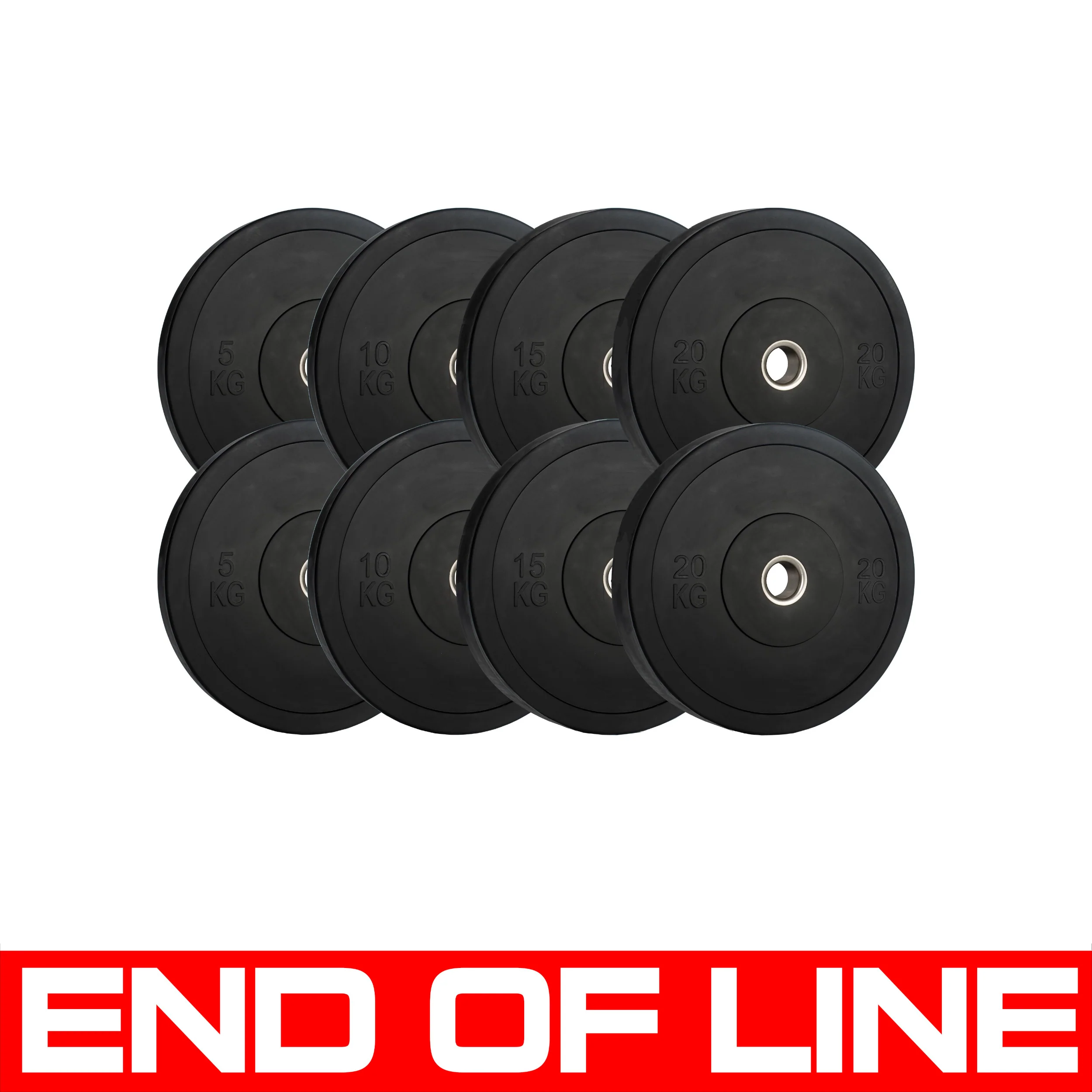 END OF LINE | Monochrome Olympic Black Bumper Plates - Image 10