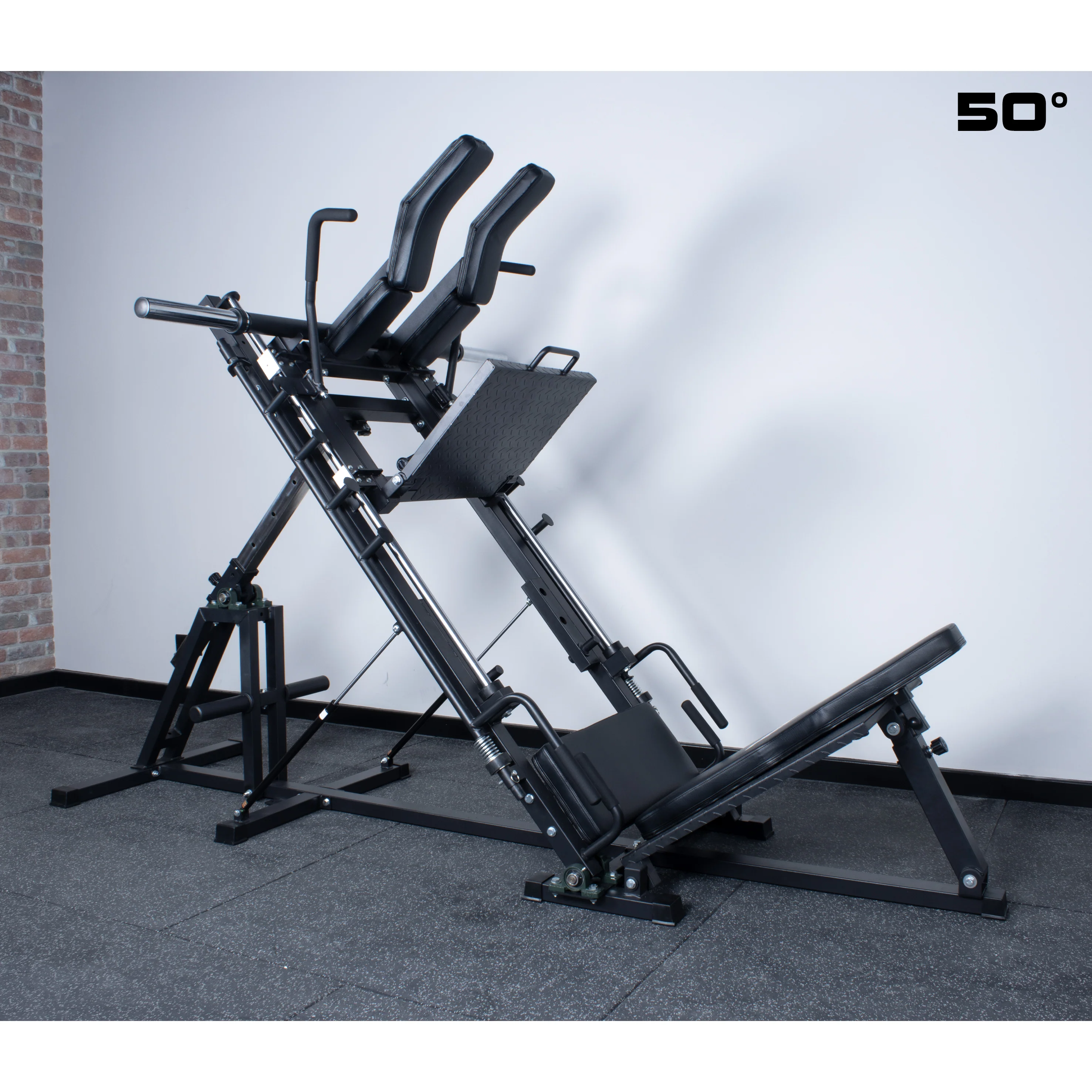 Rival Adjustable Leg Press & Hack Squat (30-to-60 Degree Incline) - Image 10