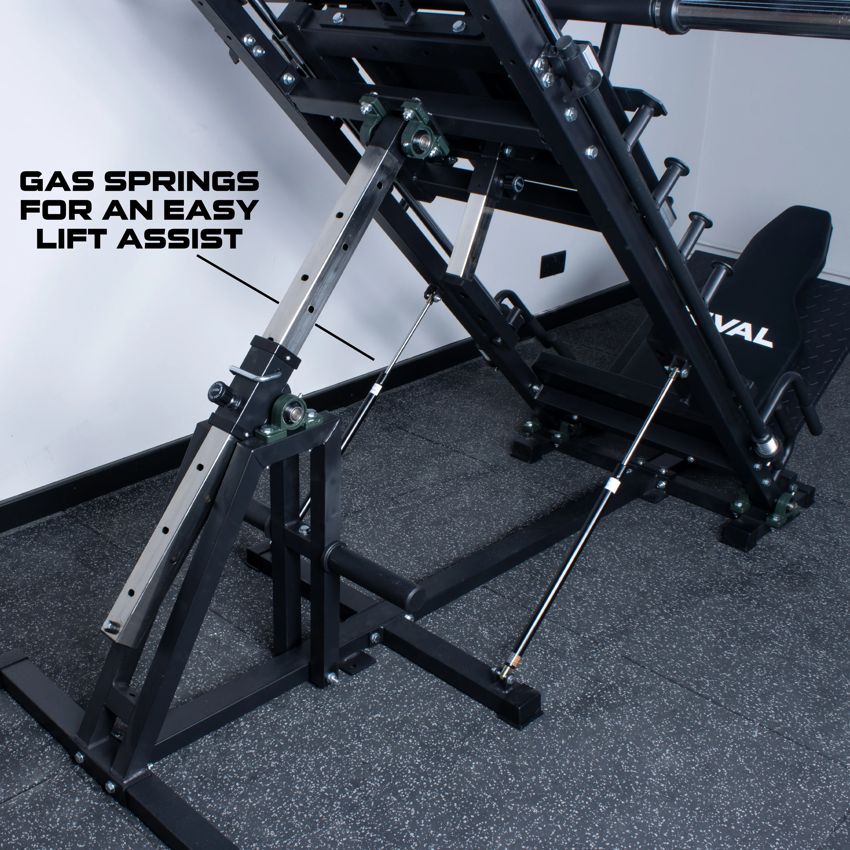 Rival Adjustable Leg Press & Hack Squat (30-to-60 Degree Incline) - Image 6