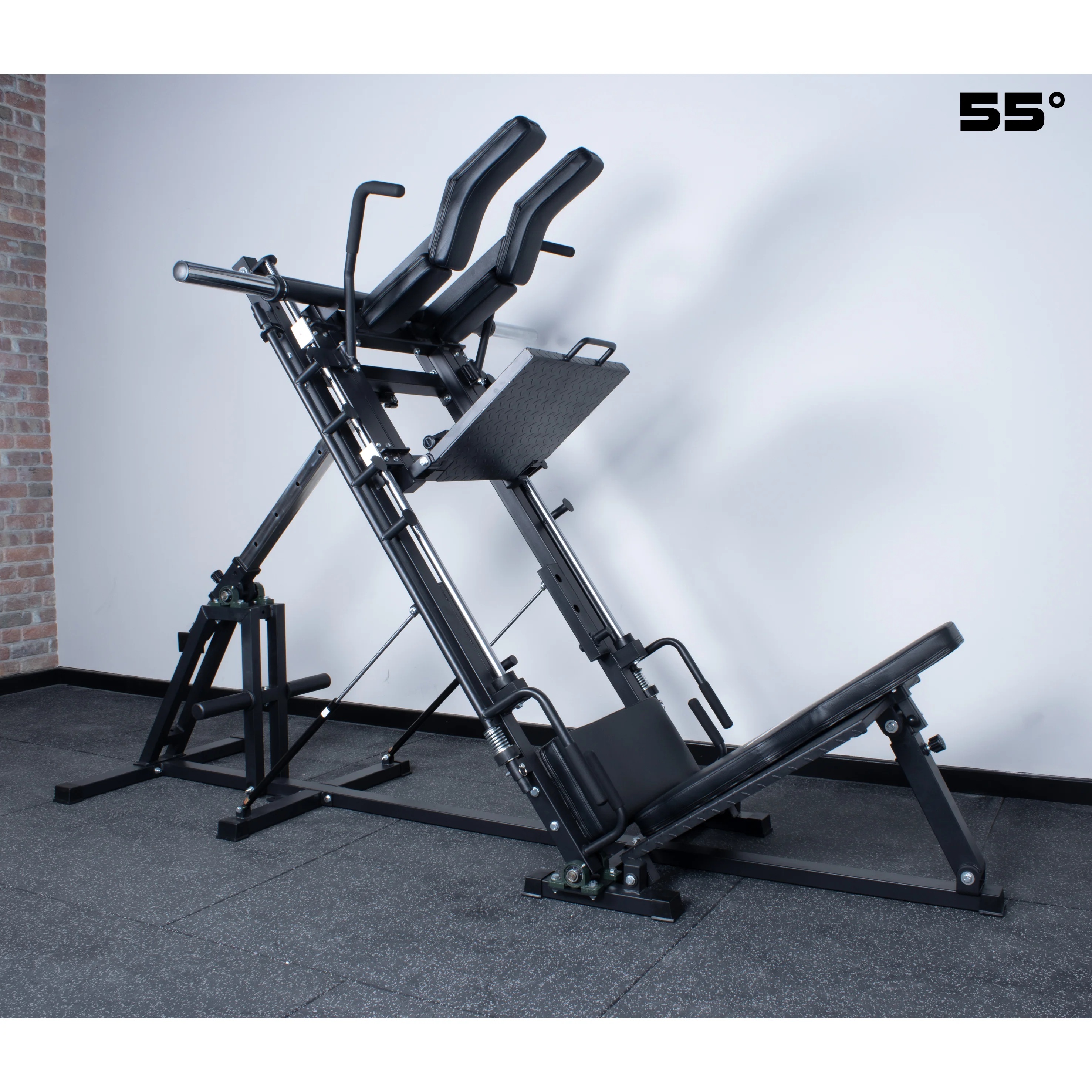 Rival Adjustable Leg Press & Hack Squat (30-to-60 Degree Incline) - Image 9