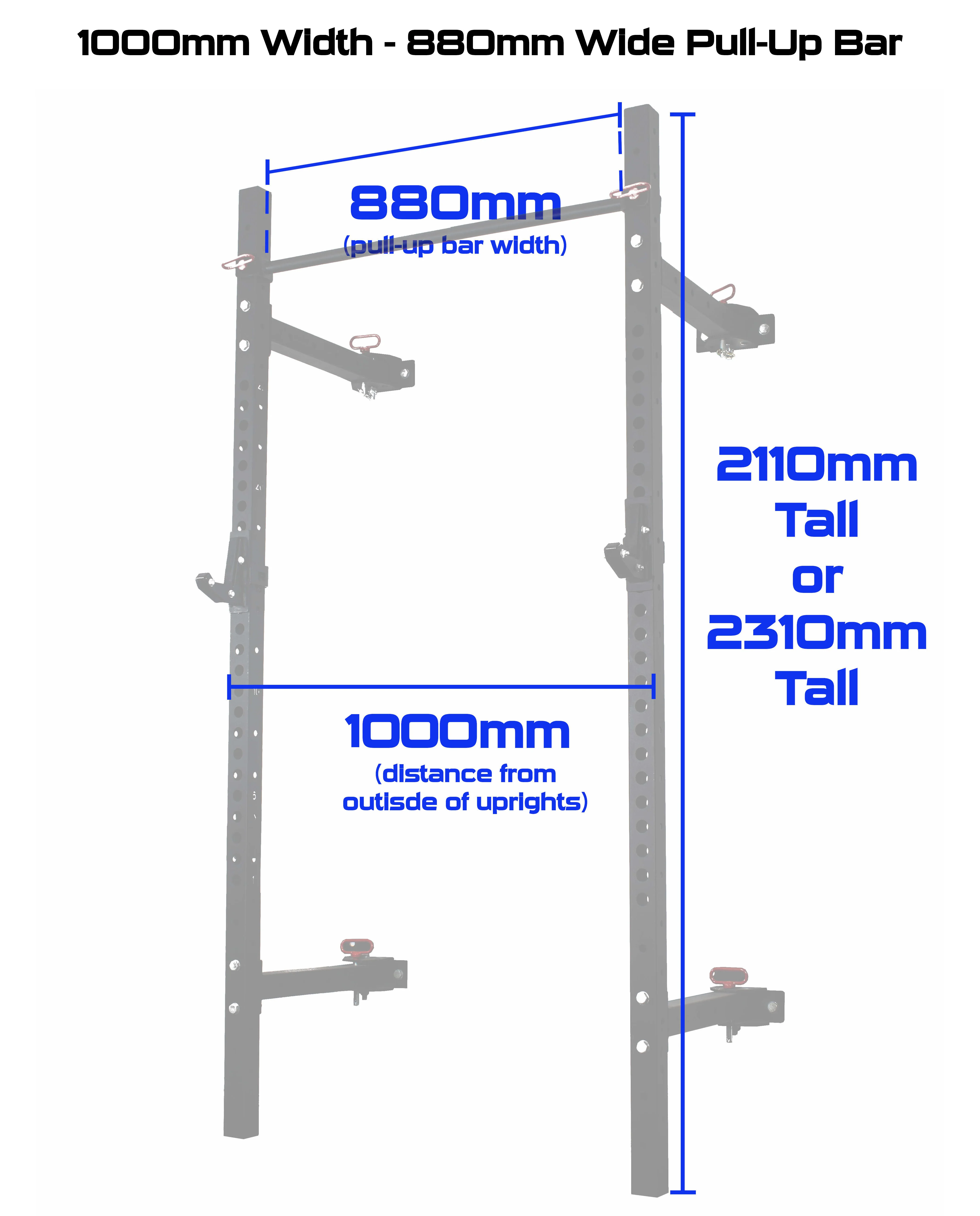 Rival J-2 Series Narrow Folding Wall Mount Rack (1m/920mm Wide) - Image 8