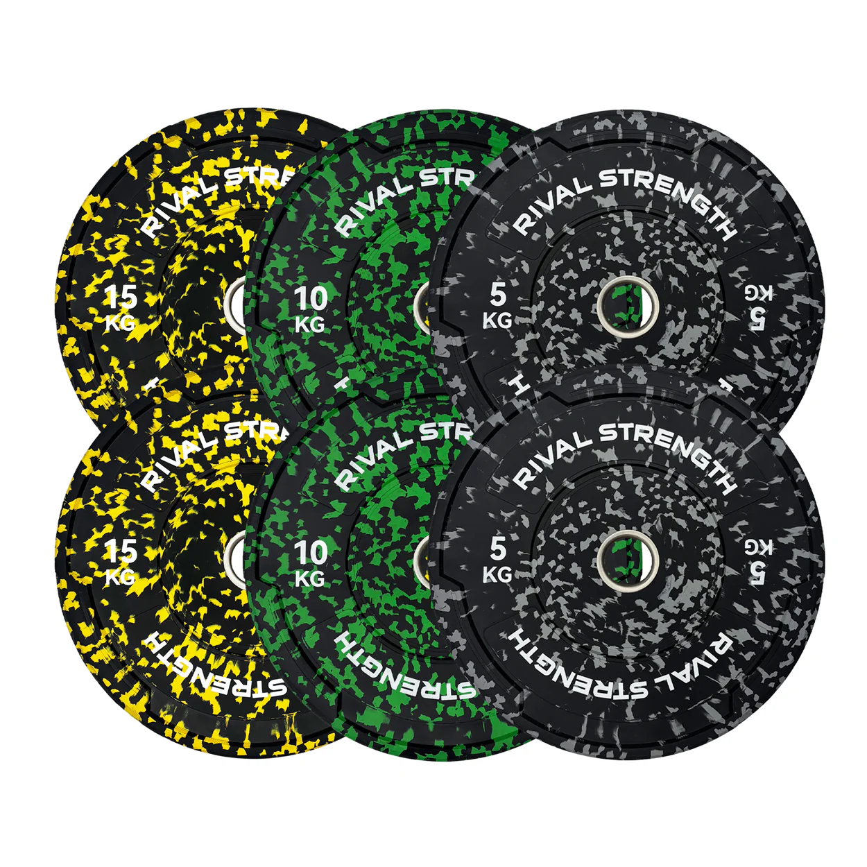 Rival Olympic Colour Splash Bumper Plate 2.0 and Optional Barbell Sets - Image 5