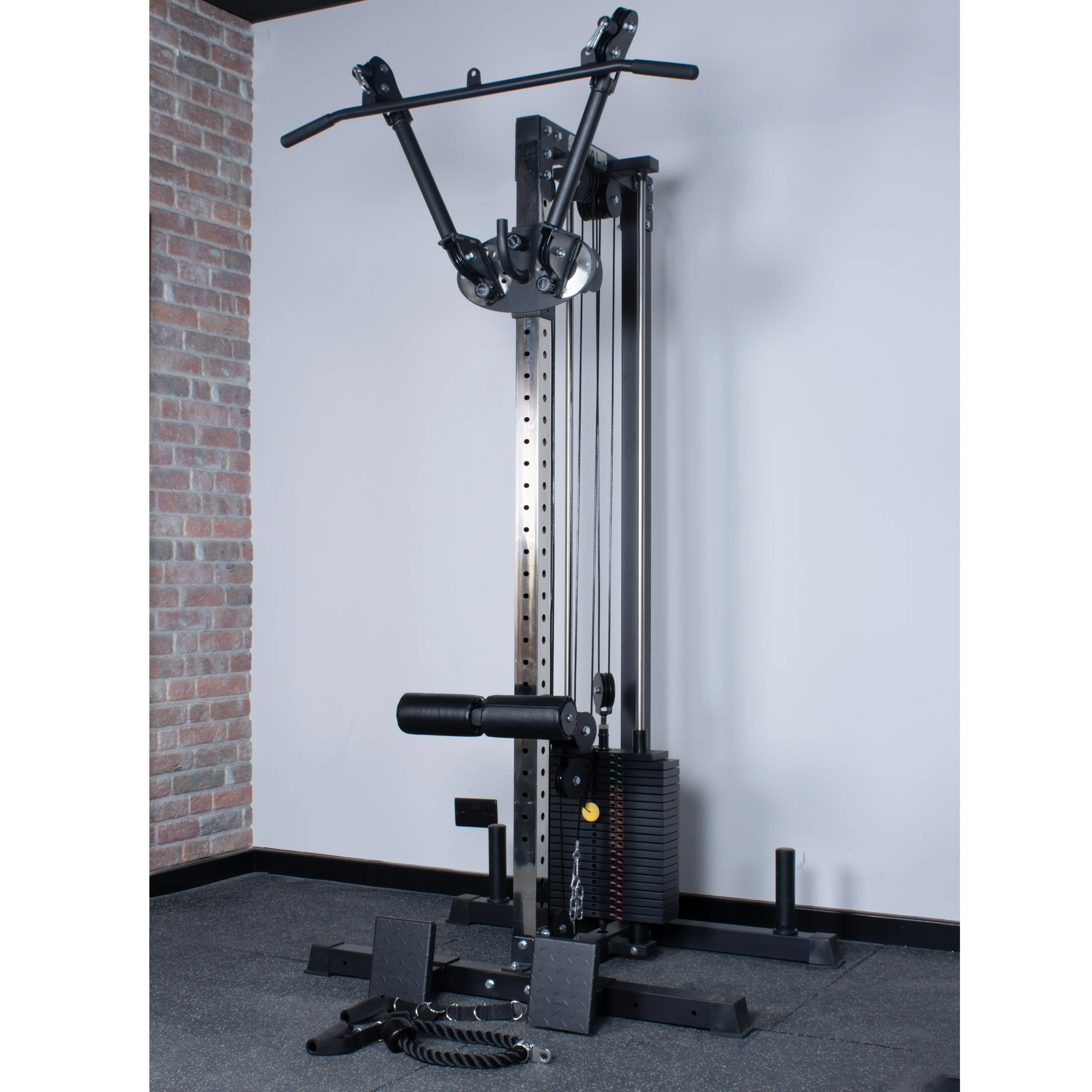 Rival Wall Mounted or Freestanding Adjustable Free Arm Functional Trainer Pulley System - 105KG Weight Stack - Image 4