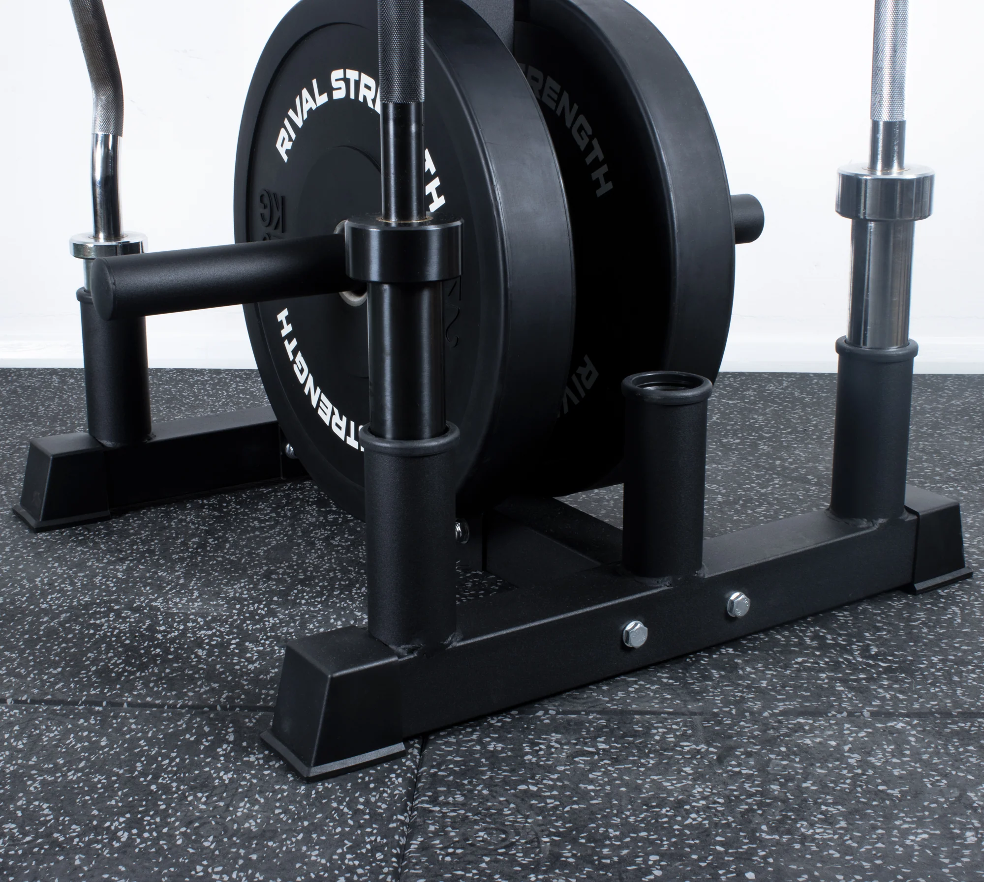Rival Olympic Plate Tree and 6 Barbell Storage - Image 5