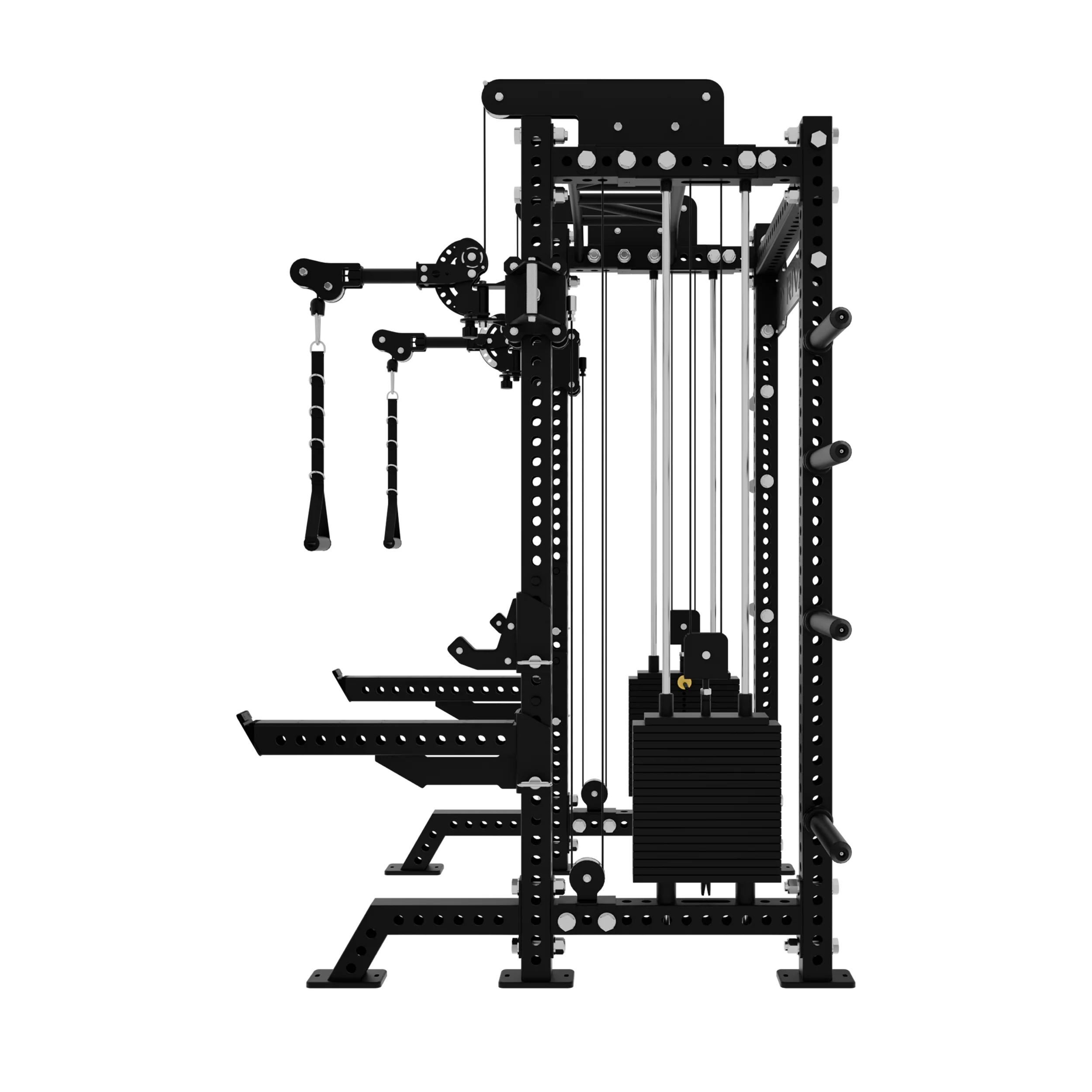 Rival S-3 Series Half Power Rack With Dual 105KG Weight Stack Cable System (75x75mm) - Image 3