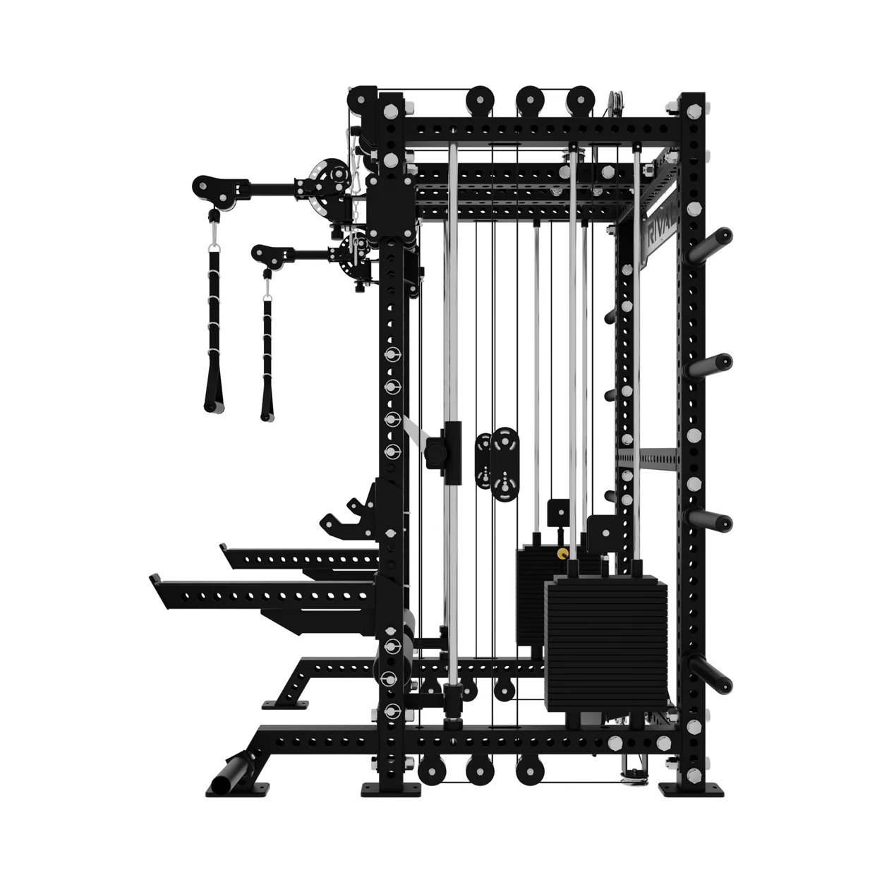 Rival S-3 Series Power Rack With Dual Action Pulley and High and Low Cable System (75x75mm) - Image 4