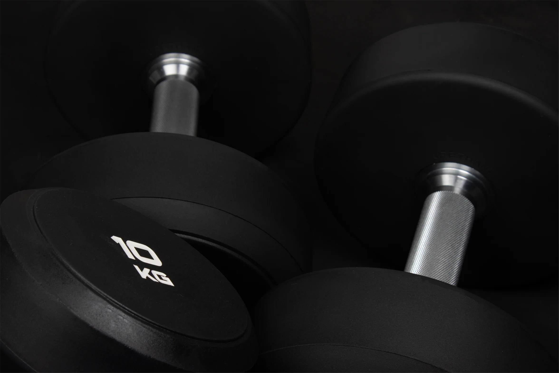Urethane Round Dumbbells Set with 2 Tier Dumbbell Storage Racks - Image 5