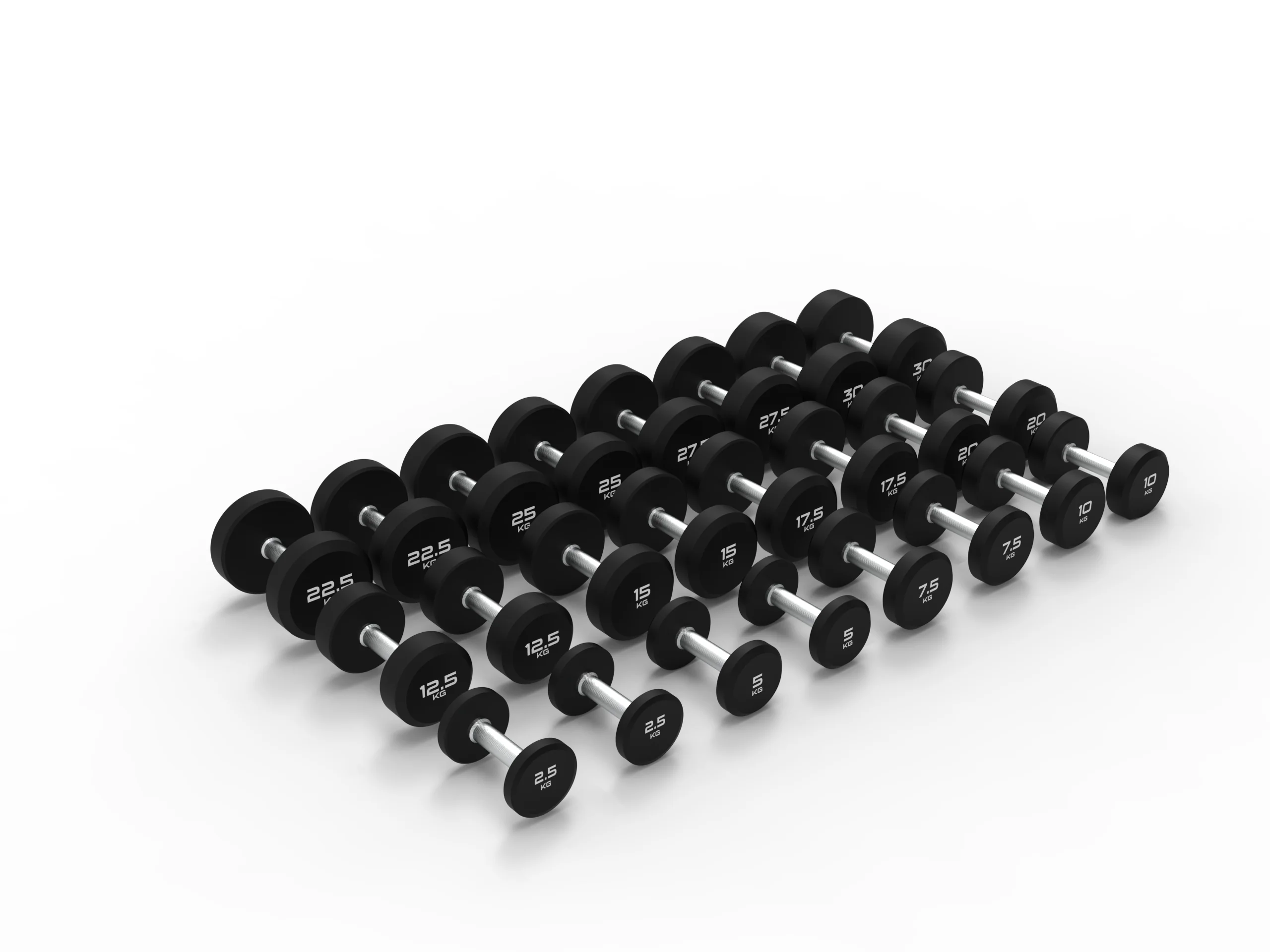 Urethane Round Dumbbells Sets With Optional Storage Rack - Image 25
