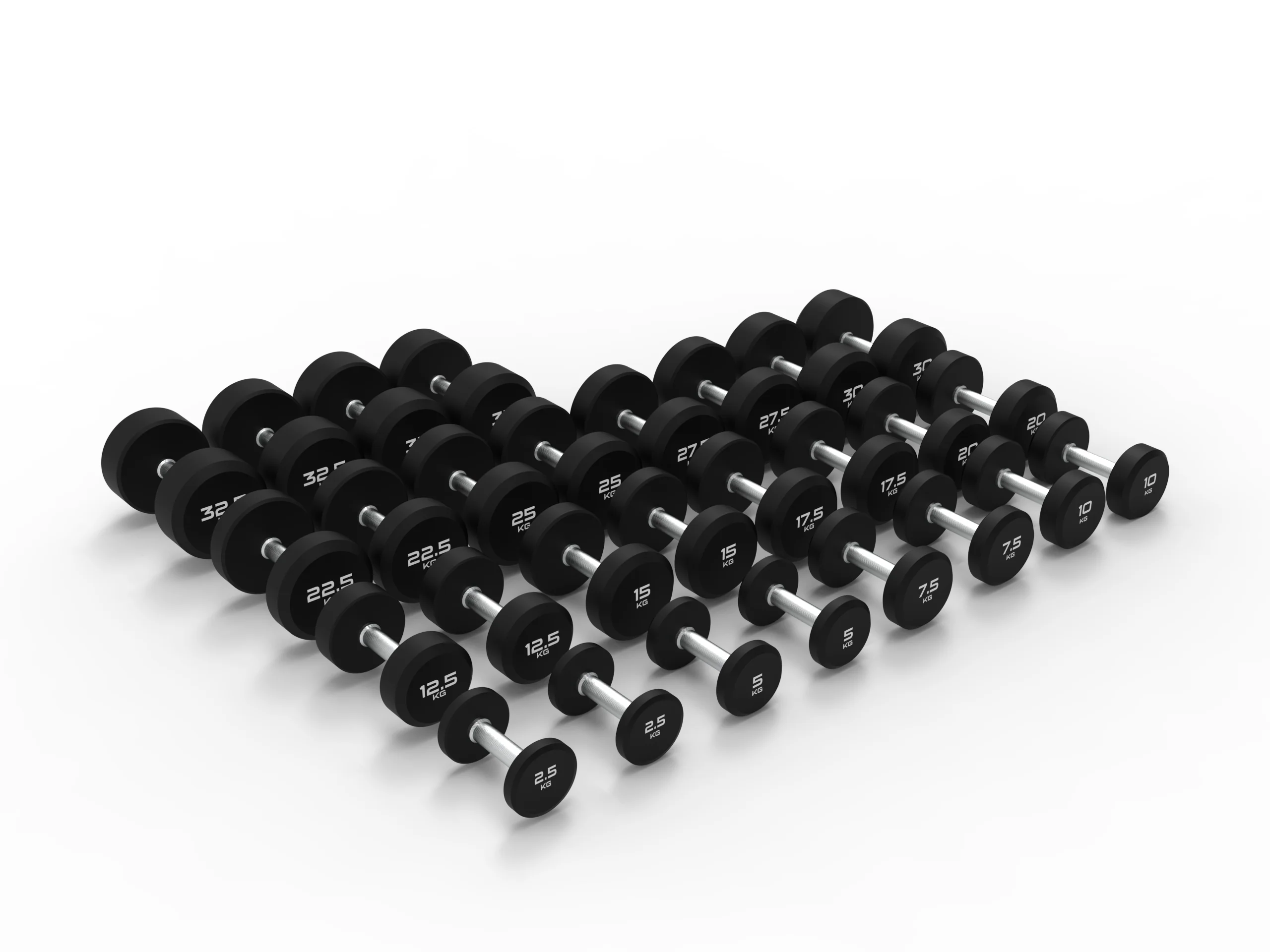 Urethane Round Dumbbells Sets With Optional Storage Rack - Image 27